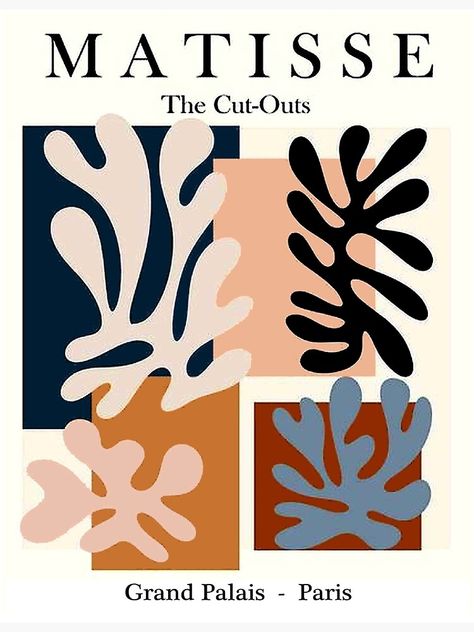 Henri Matisse Cutouts, Famous Art Prints, Matisse Graphic Design, Mattise Inspired Art, Matisse Style Art, Matisse Paper Cutouts, Henri Matisse Cut Outs, Henry Matisse Poster, Henri Matisse Collage