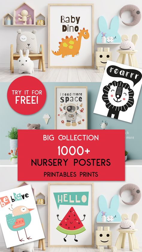 Try it for FREE! Over 1000 different printable Nursery Posters! Big set of nursery posters and prints has been collected for you. Add some color to your kid's walls with this amazing collection of Nursery Printables! Whatever your theme, there's something for every style. The collection is constantly updated. Save it so you don't lose it! Free Printable Nursery Wall Art, Nursery Wall Art Printable Free Prints, Free Nursery Printables, Printables Design, Boys Room Diy, Printable Wall Art Bedroom, Free Poster Printables, Nursery Pictures, Kids Room Prints