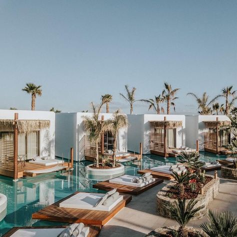 Stella Island Luxury Resort on Instagram: "Experience the unforgettable in the lap of luxury. This is where summer never ends. ➡ Visit us: Link in Bio #StellaIsland #StellaHotelsCollection #StellaHotels #AdultsOnly #Pool #HotelLifestyle #CreteHotels #LuxuryResort #Greece #HotelsoftheWorld #Hospitality #Crete #AnalipsiBeach #VisitCrete" Stella Island, Beach Resort Design, Mediterranean Hotel, Resort Design Plan, Resort Interior Design, Hotel Landscape, Bali Resort, Resort Architecture, Beach Cabana