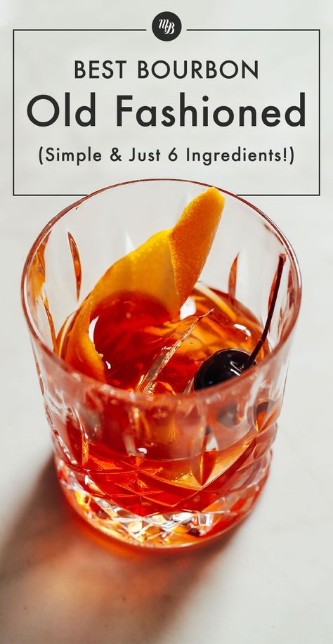 Best Old Fashioned Cocktail Recipe, Old Fashioned Recipes Cocktail, Old Fashion Drink Recipe, Best Old Fashioned Recipe, Bourbon Drinks Recipes, Bourbon Old Fashioned, Best Bourbon, Whiskey Old Fashioned, Old Fashion Cocktail Recipe