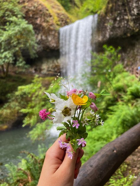 Becky Aesthetic, Hiking Waterfall Aesthetic, Waterfall Hike Aesthetic, Waterfall Hike, Wildflowers Aesthetic, Waterfall Aesthetic, Hike Aesthetic, Hiking Aesthetic, Waterfall Hikes