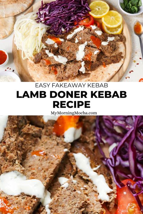 Here's how to make my homemade lamb doner kebab. This fakeaway recipe is moist, juicy and tasty. Plus, it's so easy to make too! via @MyMorningMocha Fakeaway Kebab, Donner Kebab, Fakeaway Recipes, Lamb Kebabs, Shish Kebab, Doner Kebab, Mince Recipes, Kebab Recipes, Savoury Recipes