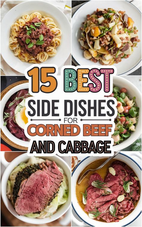 Discover the perfect side dishes to serve with your corned beef and cabbage! 🍀🍴 #StPatricksDay #IrishFood Side Dishes For Corned Beef, Canned Corned Beef Recipe, Corned Beef Stew, Corned Beef Hash Breakfast, Bully Beef, Beef Hash Recipe, Corned Beef Hash Recipe, Pickled Beets Recipe, Canned Corned Beef