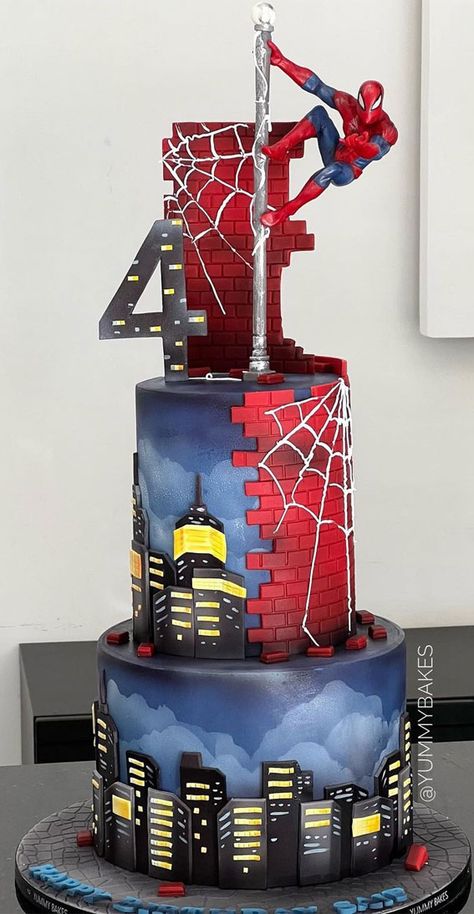 spiderman birthday cake ideas, simple birthday cake ideas, birthday cake ideas easy, birthday cake ideas for adults, birthday cake ideas for girls, birthday cake ideas for boys, birthday cake decorating Spiderman Birthday Cake Ideas, Spiderman Torte, 50 Birthday Cake, Spiderman Cake Ideas, Birthday Cake Kids Boys, Cake Designs For Boy, Twin Birthday Cakes, Cake Designs For Kids, Spiderman Birthday Cake