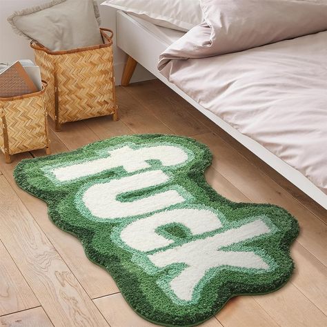 Small Funky Bathroom Ideas, Goblincore Aesthetic Room, Funny Rugs, Cali Apartment, Funky Bathroom Ideas, Funny Room Decor, Colorful Bathroom Rugs, Funky Room Decor, Vibey Room Aesthetic