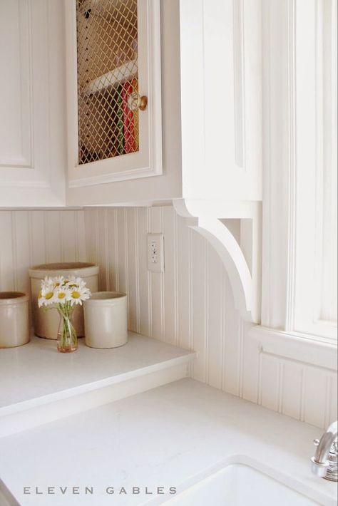 Beadboard Kitchen, Architecture Renovation, Add Character To Your Home, Beadboard Backsplash, Butler's Pantry, Kitchen Redo, Kitchen Remodel Idea, White Cabinets, Kitchen Style