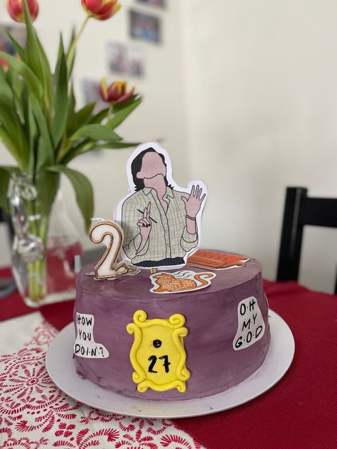 Monica , seven , cake , birthday, frends , 27 Friends Birthday Cake, Cake For 27th Birthday, Friends Inspired Cake, 27 Bday Cake, 27th Birthday Cake Ideas, 27 Cake Birthday, 27 Birthday Theme, Cake 27th Birthday, Friends Themed Party Birthday