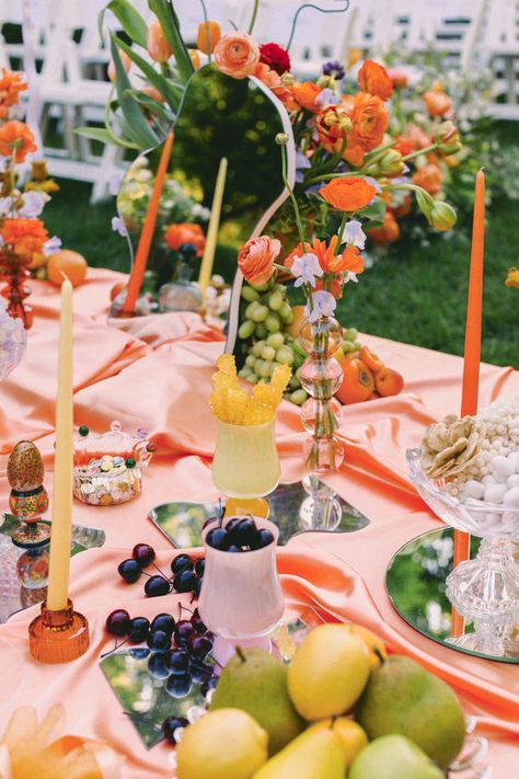 Real Wedding | Roya + Mani Tropical Dinner Party, Tropical Tablescape, Tropical Dinner, Iranian Wedding, Hacienda Wedding, Wedding Design Inspiration, January Wedding, Cocktail Dinner, Toronto Wedding