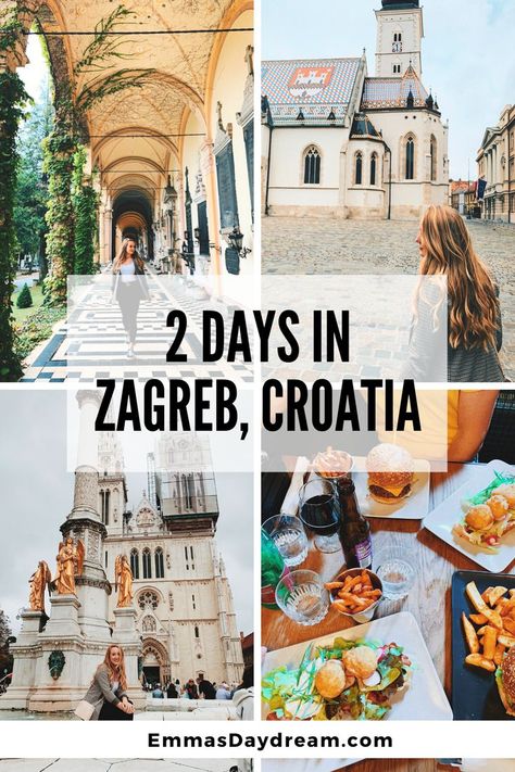 Travel itinerary for Zagreb, croatia. Pictures of st. mark's church Frankfurt, Krka Croatia, Interrail Europe, Travel Montenegro, Croatia Itinerary, Plitvice National Park, Croatia Vacation, Travel Croatia, Europe Train