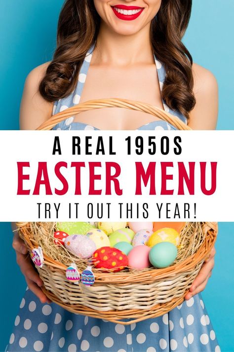 Plan your Easter dinner with this Easter menu from 1955. You'll find some great vintage recipes to try this year. 1950s Housewife Aesthetic, 1950s Easter, Housewife Aesthetic, Ham With Pineapple, Baked Ham With Pineapple, Easter Dinner Menus, Pineapple Ham, Hard Rolls, French Green Beans