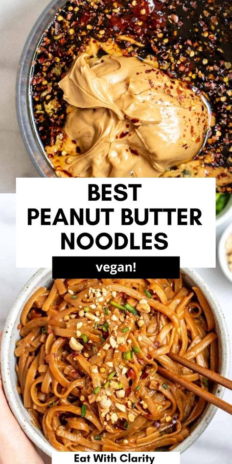 Spicy Peanut Butter Noodles, Peanut Butter Noodles Recipe, Peanut Butter Noodles, Spicy Peanut Butter, Butter Noodles, Cibo Asiatico, Noodle Recipe, Buttered Noodles, Salad Pasta