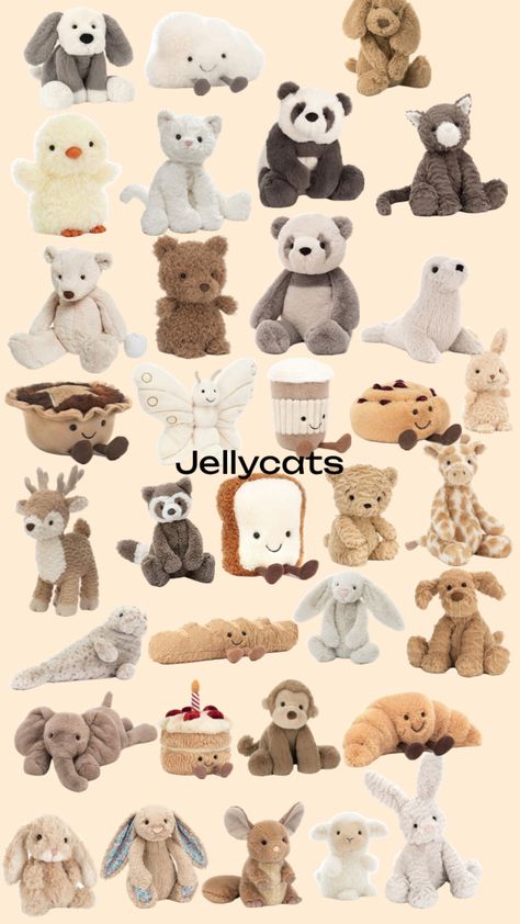 Jelly Cat, Jellycat Stuffed Animals, Cute Squishies, Birthday Wishlist, Cute Stuffed Animals, Cute Animal Photos, Cute Plush, Animal Photo, Christmas Wishes