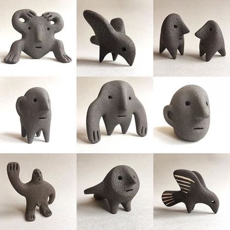 Ceramics Sculpture, Cerámica Ideas, Ceramic Figures, Clay Animals, Pottery Sculpture, Ceramic Animals, Ceramics Projects, Clay Figures, Ceramics Ideas Pottery