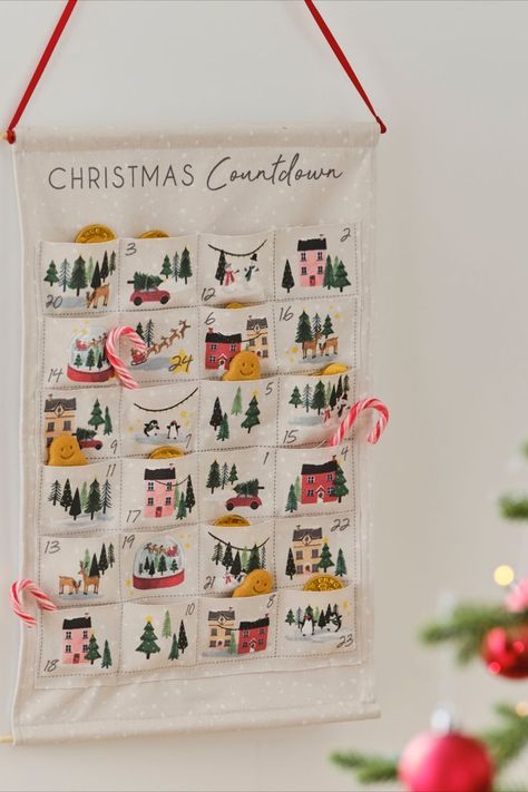 For a greener Christmas, invest in a fabric advent calendar that can be reused each year. DIY advent calendars, such as this one from @gingerrayuk, add an extra personal touch in getting to choose the presents for each day. Reusable Advent Calendar, Advent Calendar Kit, Fabric Advent Calendar, Christmas Advent Calendar Diy, Treats To Make, Calendar Kit, Advent Children, Advent Calendars For Kids, Advent Calenders