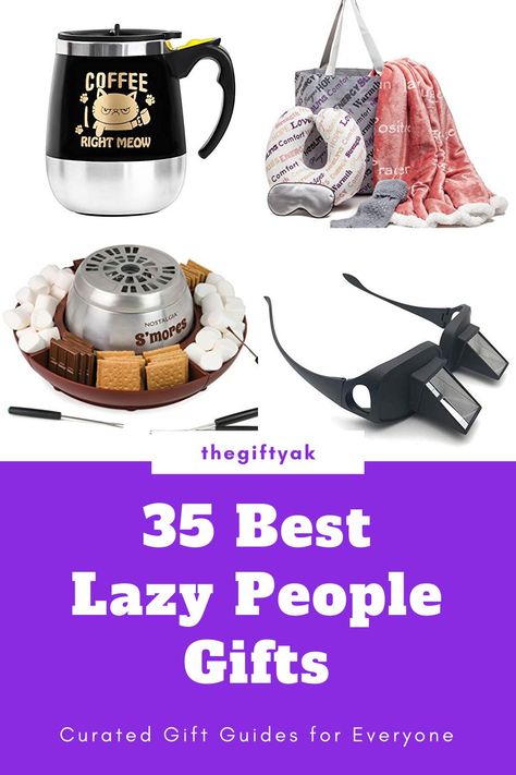 Full of couch potato gift ideas, this guide is sure to help you find the laziest possible gift for that person on your list this year. Whether it's a birthday or Christmas gift for lazy people, you'll find it! Silly Birthday Gifts, Gifts For Lazy People, Cereal Lover Gift, Christmad Gifts, Potato Man, Bath Bubbles, Messy People, Easy Homemade Christmas Gifts, Silly Gifts