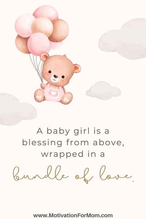 This list of baby girls quotes are all so great at explaining the joys of having a sweet baby girl. They are all quotes about having a daughter, and what life is like when you are expecting a new baby girl. Baby Girl Manifestation, Blessed With Baby Girl Quotes, Baby Girl Quotes Daughters, Baby Girl Announcement Quotes, Having A Baby Quotes, Its A Girl Quotes, Baby Quotes Girl, Quotes For Baby Girl