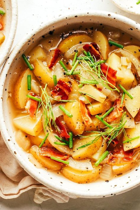 Fennel Recipes Soup, Yummy Potatoes, Spring Soup Recipes, Spring Soups, Fennel Soup, Potato Bacon, Potato Soup Easy, Bacon Soup, Creamy Potato Soup