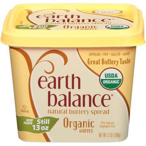 earth balance organic buttery spread Iodine Free Diet, Low Iodine Diet, Butter Substitute, Organic Butter, Vegan Nutrition, Butter Spread, Vegan Foods, Vegan Butter, Back To Nature