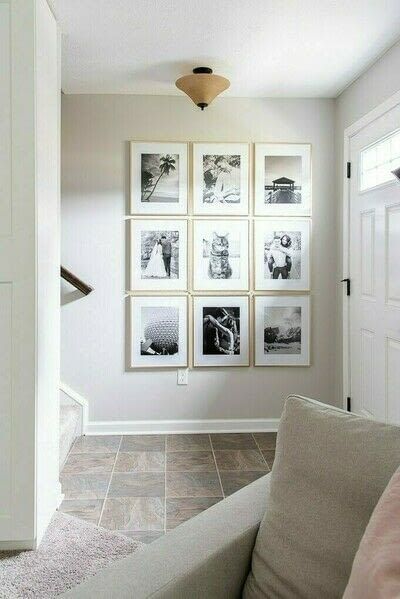 How To Create A Simple Modern Gallery Wall · How To Make A Gallery Wall · Home + DIY on Cut Out + Keep Black And White Family Photos, White Family Photos, Simple Gallery Wall, Family Gallery Wall, Family Photo Wall, Photo Wall Decor, Photo Wall Gallery, Gallery Wall Inspiration, Modern Gallery Wall