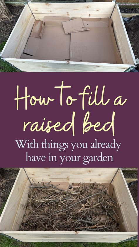 Are you ready to start a new raised bed garden? Have you purchased all the necessary materials and are now wondering just how to fill it? Look no further! With this handy guide, you'll be able to successfully fill your raised bed and create the perfect growing environment for your garden plants. Follow along as we take a step-by-step approach to properly filling your raised bed with the right materials, in the right order, to ensure your plants thrive! Wood Raised Beds, Tall Raised Garden Beds, Raised Garden Bed Soil, Raised Garden Beds Diy Vegetables, Wooden Raised Garden Bed, Diy Steps, Building Raised Beds, Raised Planter Boxes, Garden Boxes Raised