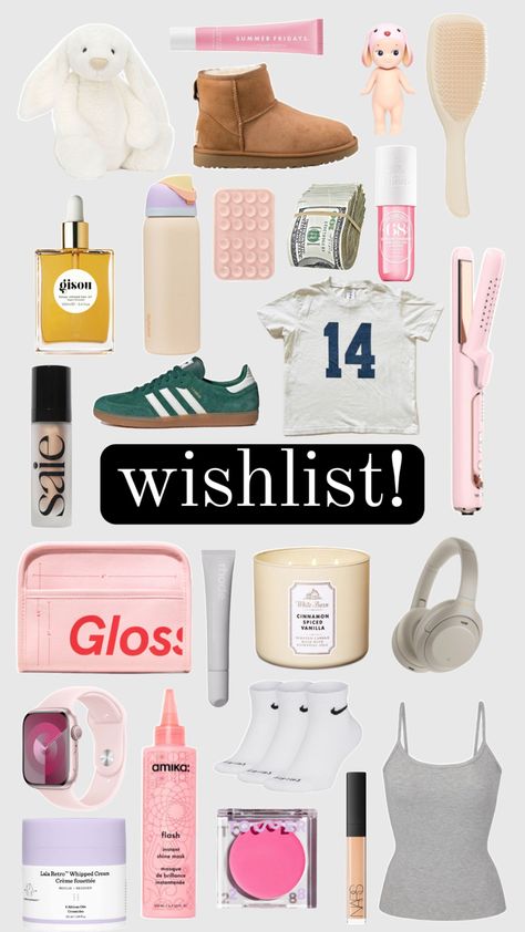 tagss: wishlist clean girl vanilla coastal granddaughter christmas haul birthday aesthetic sephora collage shuffles Clean Girl Aesthetic Christmas List, Christmas List Ideas Clean Girl, Christmas Wishlist Toys, Aesthetic Things To Ask For Christmas, Cool Girl Christmas List, It Girl Christmas Wishlist, Clean Girl Gift Ideas, Christmas Wishlist Teen Girl, What To Put On My Christmas List