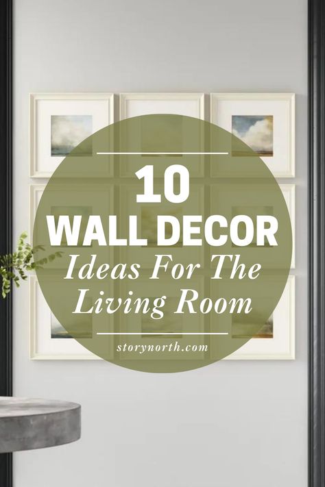 Spruce up your living room with these 10 wall decor ideas that are easy to implement and will instantly refresh the look and feel of your space. #affordabledecor #homedecorideas #walldecorating Wall Decor Clock Living Room, Wall Decor Ideas For Living Room, Wall Art Living Room Decor Ideas, Modern Living Room Tv Wall, Tv Wall Mounted, Whimsical Living Room, Family Room Wall Decor, Living Room Wall Decor Ideas, Living Room Clocks