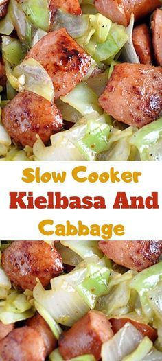 Polish Sausage And Cabbage, Cabbage With Sausage, Kielbasa Cabbage, Cabbage And Smoked Sausage, Cabbage Slow Cooker, Sausage Crockpot Recipes, Crockpot Cabbage Recipes, Sausage And Cabbage, Slow Cooker Kielbasa