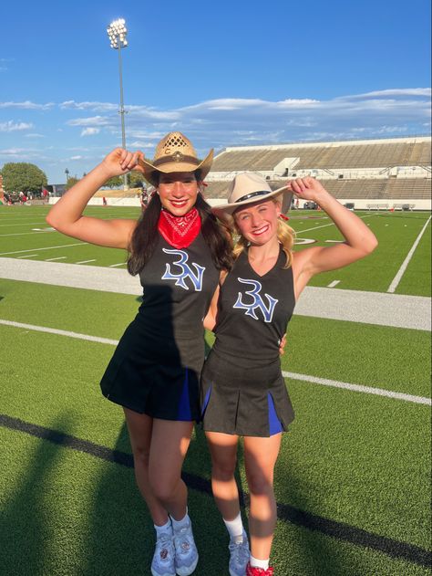 #football #peprally #cowboy #western #footballtheme #cheer Western Cheer Theme, Cheer Pep Rally, Western Football Theme Outfit, Instagram Pose Ideas Aesthetic, Fnl Themes, Pep Rally Themes, Instagram Picture Inspiration, Cheers Theme, Cheer Games