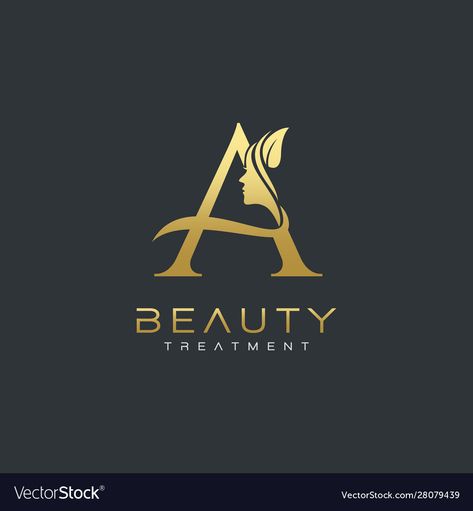 Font Abjad, Two Letter Logo Design, Cosmetics Logo Design Ideas, A Beauty Logo, Cosmetic Logo Design, Face Logo Design, Cosmetics Logo, Makeup Logo Design, Business Card Logo Design