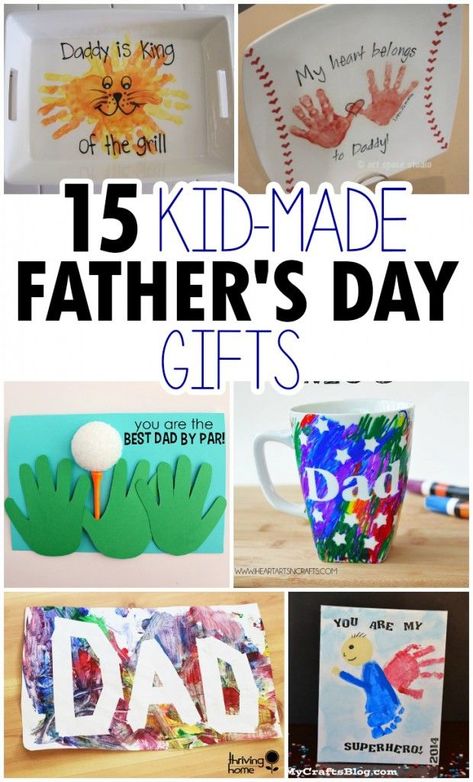 15 Kid-Made Father's Day Crafts Sharpie Mugs, Thumbprint Art, Fathers Day Art, Father's Day Activities, Toddler Stuff, Folding Origami, Baby Activities, Diy Father's Day Gifts, Kindergarten Class