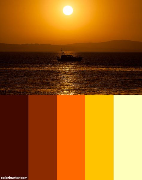 Sunset Rnli Color Scheme from colorhunter.com African Sunset Colour Palette, Sunrise Colour Palette, Sun Color Palette, Sunset Colour Palette, Sunrise Color Palette, Yogi Ji, Moh Dress, Hot Color Palette, Sunset Theme