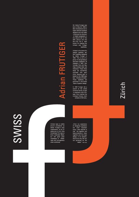 □ ADRIAN FRUTIGER Adrian Frutiger, Typeface Poster, Poster Architecture, Graphic Design Typography Poster, Graphic Design Posters Layout, Typographie Inspiration, Poster Graphic Design, Graphisches Design, 타이포그래피 포스터 디자인