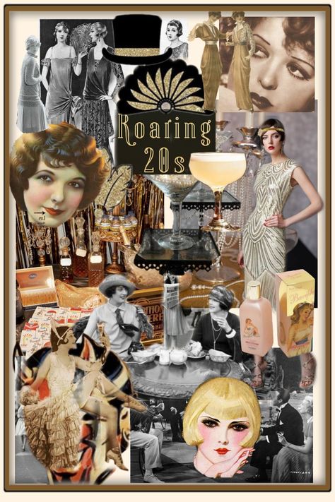 The Roaring Twenties Aesthetic, 20s Wallpaper Vintage Wallpapers, Myrtle Wilson Aesthetic, 1920s Fashion Moodboard, 1920 Wallpaper Vintage, Anni 20 Aesthetic, Coco Chanel 1920, 1920s Aesthetic Wallpaper, Roaring 20s Wallpaper