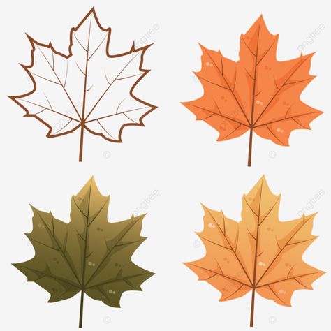 Fallen Leaves Drawing, Maple Leaves Drawing, Maple Illustration, Maple Leaf Illustration, Maple Leaf Drawing, Leaves Cartoon, Fall Leaves Drawing, Fall Leaves Background, Cartoon Autumn