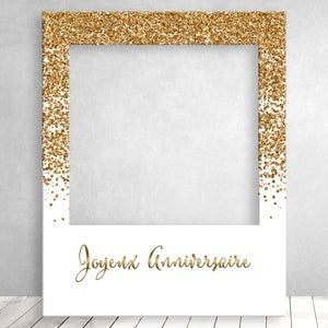 Cadre Photo Booth, Coin Photo, Photo Booth Frame, Gold Glitter, Photo Booth, Party Decorations, France, Party Supplies, Etsy Uk