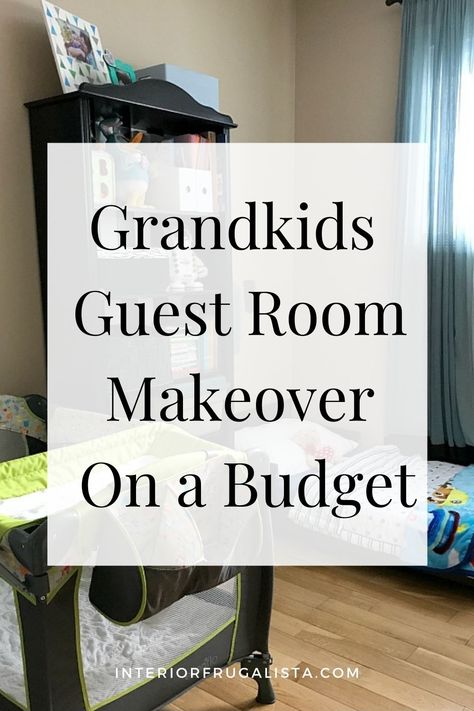 We have been slowly renovating each room of our home. We are on a strict budget. By repurposing what we have and changing the paint on items, we have created a beautiful grandkids guest room that is very budget-friendly! Grandchildren Bedroom, Small Kids Playroom, Grandkids Playroom, Playroom/guest Room, Room Makeover On A Budget, Guest Room Makeover, Grandkids Room, Frugal Decor, Small Playroom