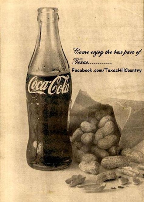 Add a peanut to your coke. Not sure if I actually like it but it cracks me up that its on Pinterest. Cory does this all the time Boiled Peanuts, Always Coca Cola, World Of Coca Cola, Radio Vintage, Coke Cola, Soda Fountain, Coca Cola Vintage, Sweet Tea, Soft Drinks