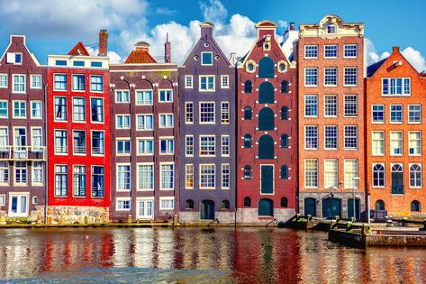 The Best Places To Go in May - TownandCountrymag.com Amsterdam Architecture, Plan Paris, Amsterdam Houses, Visit Amsterdam, Travel Patches, Red Light District, Netherlands Travel, Soyut Sanat Tabloları, Amsterdam Travel