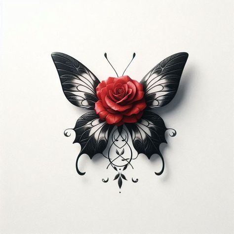 Dark Butterfly Tattoo, Rose Butterfly Tattoo, Black Widow Tattoo, Rose And Butterfly Tattoo, Inspo Tattoo, Rock Pictures, Crown Images, Black Tattoo Cover Up, Blue Rose Tattoos