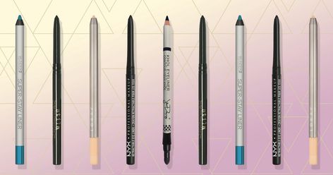 The 6 Best Eyeliners For Your Waterline Best Eyeliner For Tightlining, Best Eyeliner For Waterline, Best White Eyeliner, Best Eye Pencil, Best Drugstore Eyeliner, Best Waterproof Eyeliner, Drugstore Eyeliner, Kajal Pencil, Smudge Proof Eyeliner