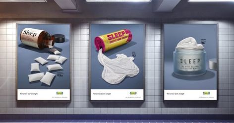 These Brilliant Ikea Posters About Sleep Will Make You Look Twice Ikea Duvet, Ikea Uk, Expensive Beauty Products, Benefits Of Sleep, Ikea Bed, Publicidad Creativa, Campaign Posters, Poster Series, Perfect Storm