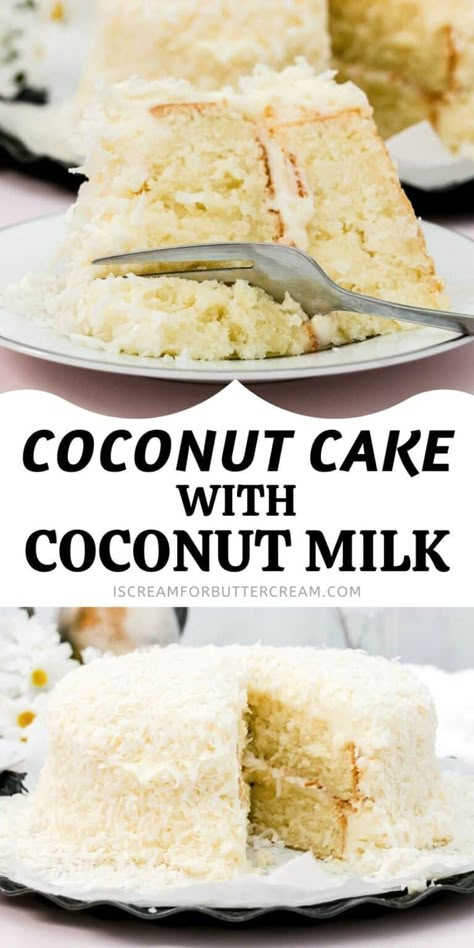 Best Coconut Cake Recipe, Weight Watcher Desserts, Coconut Dessert, Coconut Cake Recipe, White Cake Recipe, Coconut Desserts, Brownie Desserts, Gateaux Cake, Coconut Recipes