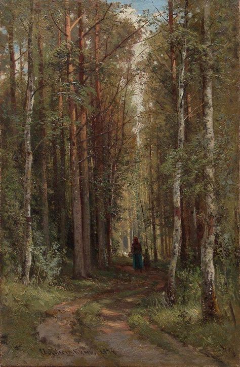 Ivan Shishkin, Russian Landscape, Russian Painting, Forest Painting, Walk In The Woods, Forest Landscape, Pine Forest, Russian Art, In The Wild