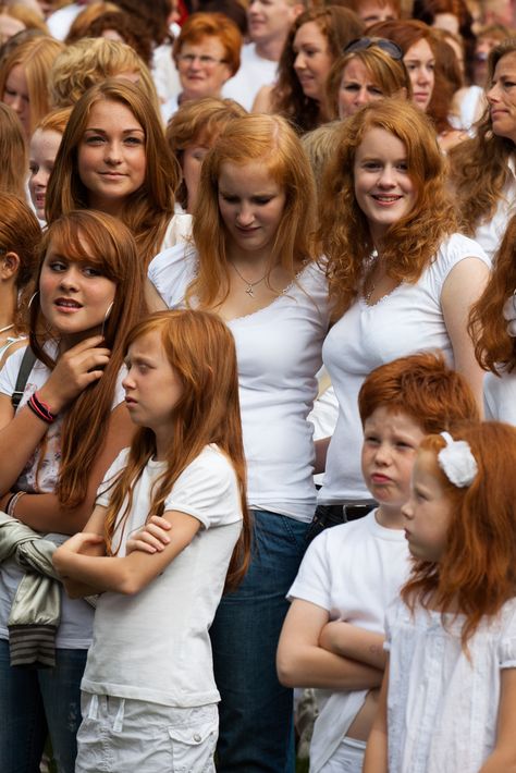 Wikipedia: "Redheadday is the name of a Dutch summer festival that takes place each first weekend of September in the city of Breda, in the Netherlands."  Facts about redheads: "Red hair is seen on the heads of only less than one percent of people.in the world. Most redheads live in the U.K., Ireland, and former colonies of U.K. like Australia.  The highest percentage of natural Redheads in the world is in Scotland (13%), followed closely by Ireland with 10%. In the US, about 2... Redhead Facts, Redhead Day, Natural Red Hair, Red Haired Beauty, Natural Redhead, Beautiful Red Hair, Girls With Red Hair, Girls Red, Redhead Beauty