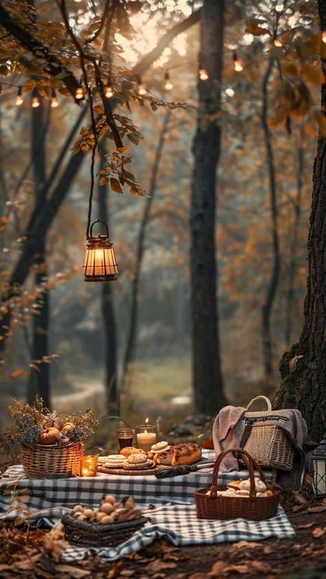 Picnic In Woods, Autumnal Picnic, Picnic Romantic, Autumn Goals, Farm Landscaping, Picnic Photography, Enjoy Your Evening, Unique Date Ideas, Romantic Picnic