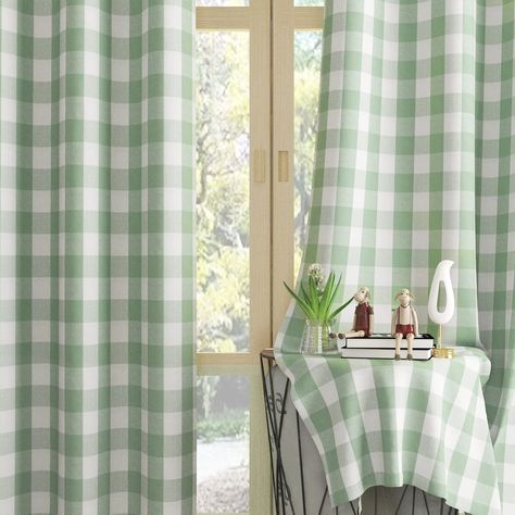 PRICES MAY VARY. Ready Made: Package includes 2 panels cotton check curtains, 52"W x 72"L with 3" rod pocket on the top for easy hanging. Style: Classic buffalo plaid gingham checker fits well with many decorating style: Modern farmhouse style, French Country Style, rustic/country style, etc. Quality Material: Our buffalo check cotton curtains are skin-friendly, sturdy but still touches soft, offering you a comfortable and healthy environment. Perfect for your window and home decoration.You can Curtains For Windows, Buffalo Check Curtains, Farmhouse Kitchen Curtains, Check Curtains, Bedroom Basement, Buy Curtains, Buffalo Check Plaid, Drape Panel, Gingham Pattern