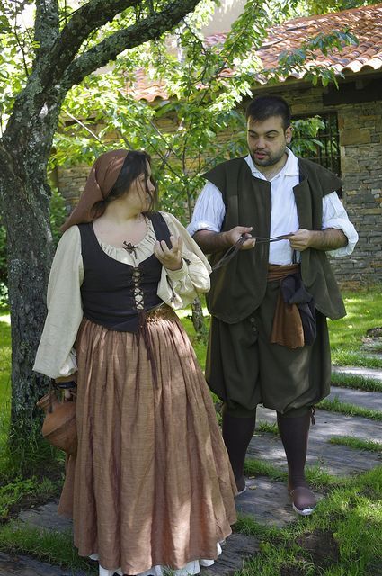 Peasant Clothing, Medieval Peasant, 17th Century Clothing, 17th Century Fashion, Fair Outfits, Fest Outfits, Medieval Costume, Century Clothing, Medieval Dress