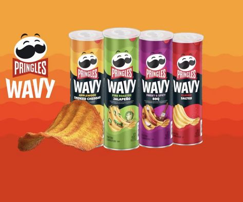 Pringles discontinues four flavors and fans mourn 'addicting' chips Pringles Flavors, Pringle Flavors, Cold Stone Creamery, Roasted Jalapeno, Potato Snacks, Chocolate Macadamia, Famous Chocolate, Potato Crisps, Pizza Flavors