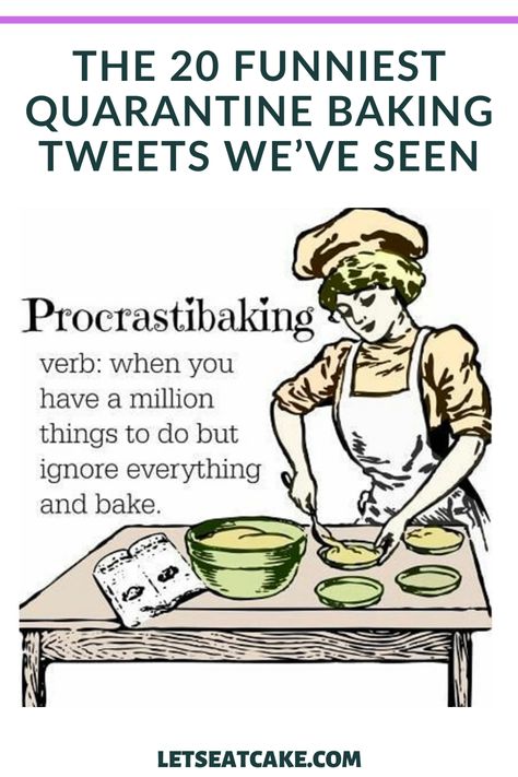 These funny bread baking tweets are totally relatable and will have you laughing, especially if you're baking banana bread or your own sourdough boule. #baking #tweets #humor #memes #bread #bakingbread #sourdough #homemade Baking Quotes Bakers, Baking Quotes Funny, Funny Baking Quotes, Bakery Quotes, Baking Puns, Funny Cupcakes, Baking Quotes, Baking Soda Face, Cake Quotes