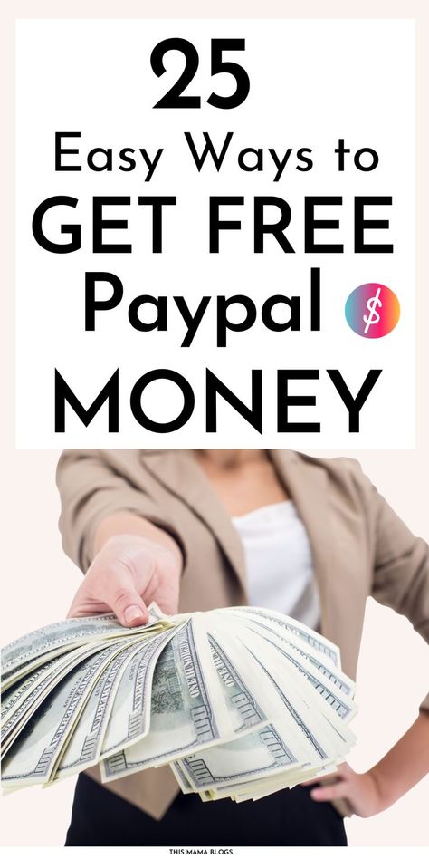 Free Money Now, Get Paid Online, Ways To Make Extra Money, Finance Printables, Paypal Money, Earn Money Online Fast, Paypal Cash, Finances Money, Make Extra Money